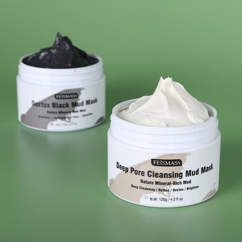Logo Clay Powder Face Skin Mask Vitamin C  Mud Mask for Deep Cleansing Minimize Pores Moisturizing Clay Mask thumbnail 3